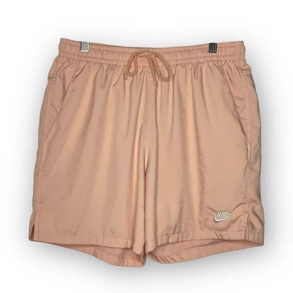 Nike NSW Woven Flow Club Shorts Pink Arctic Orange2018 AR2382-800 Men Size Large